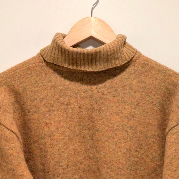The Hunt L Mustard Knit Turtleneck Sweater - SEE SIZE NOTES - Picture 4 of 6
